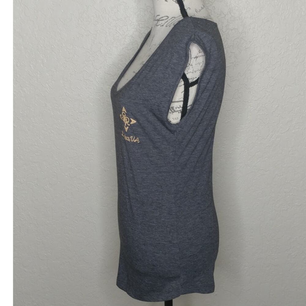 Next Level Apparel Custom Ink Tank Top Gray Size S - Picture 2 of 6